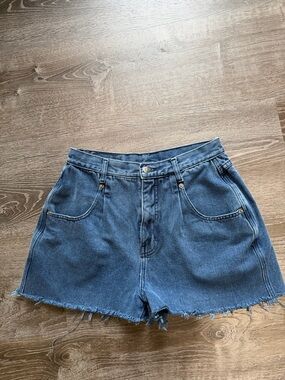 Authentic britania Classic High-Rise Denim Shorts - Blue size S
